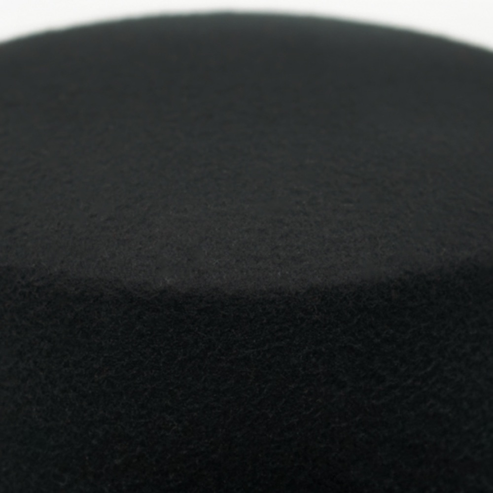 Black Flat Top Black Band Year Around Fashion - Picture 5 of 6